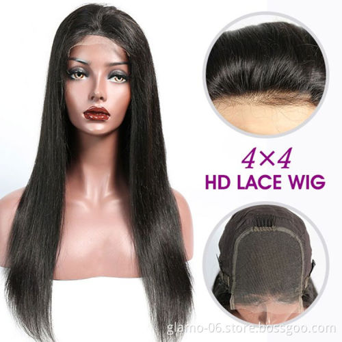 Wholesale 150% 180% Human Hair Wigs ,Brazilian HD Transparent Swiss 360 Full Lace Wig Vendors, Virgin Hair Lace Front Wigs